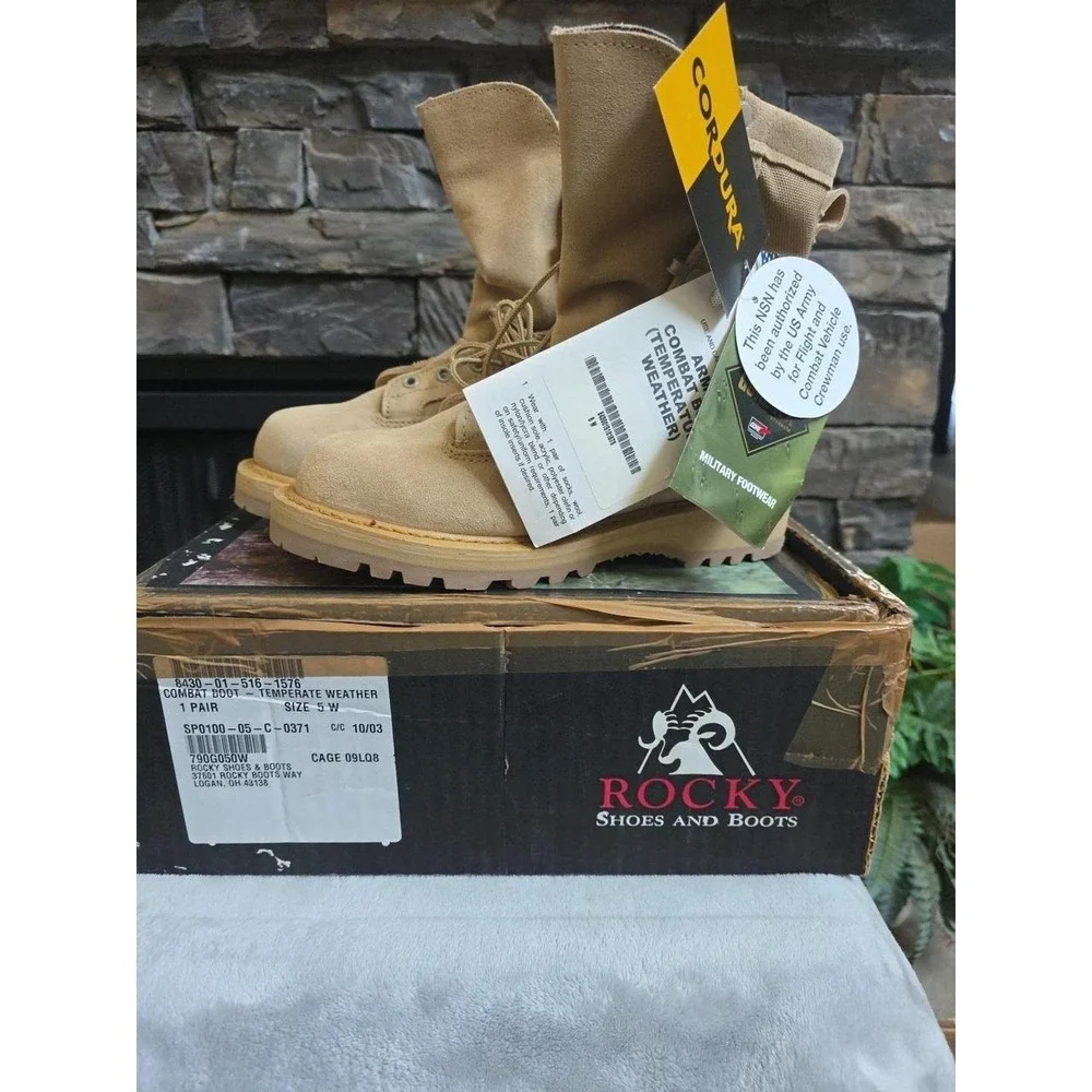 ROCKY 790G Tactical Military Combat Boot 5 W GoreTex Vibram Army Outdoor